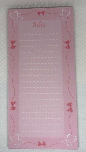 Pretty and Pink Notepad